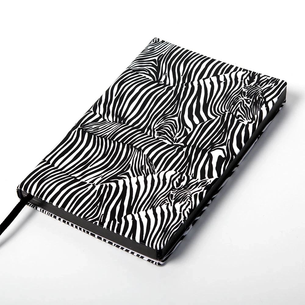 Notebook, wildlife edition, leather, sea urchin/dark blue