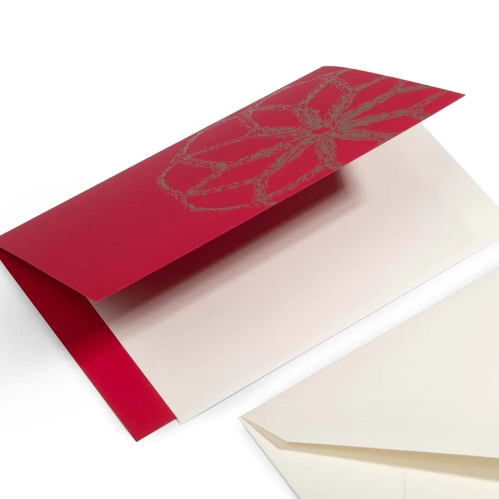 “Christmas Bauble” Christmas Card – Pure Red