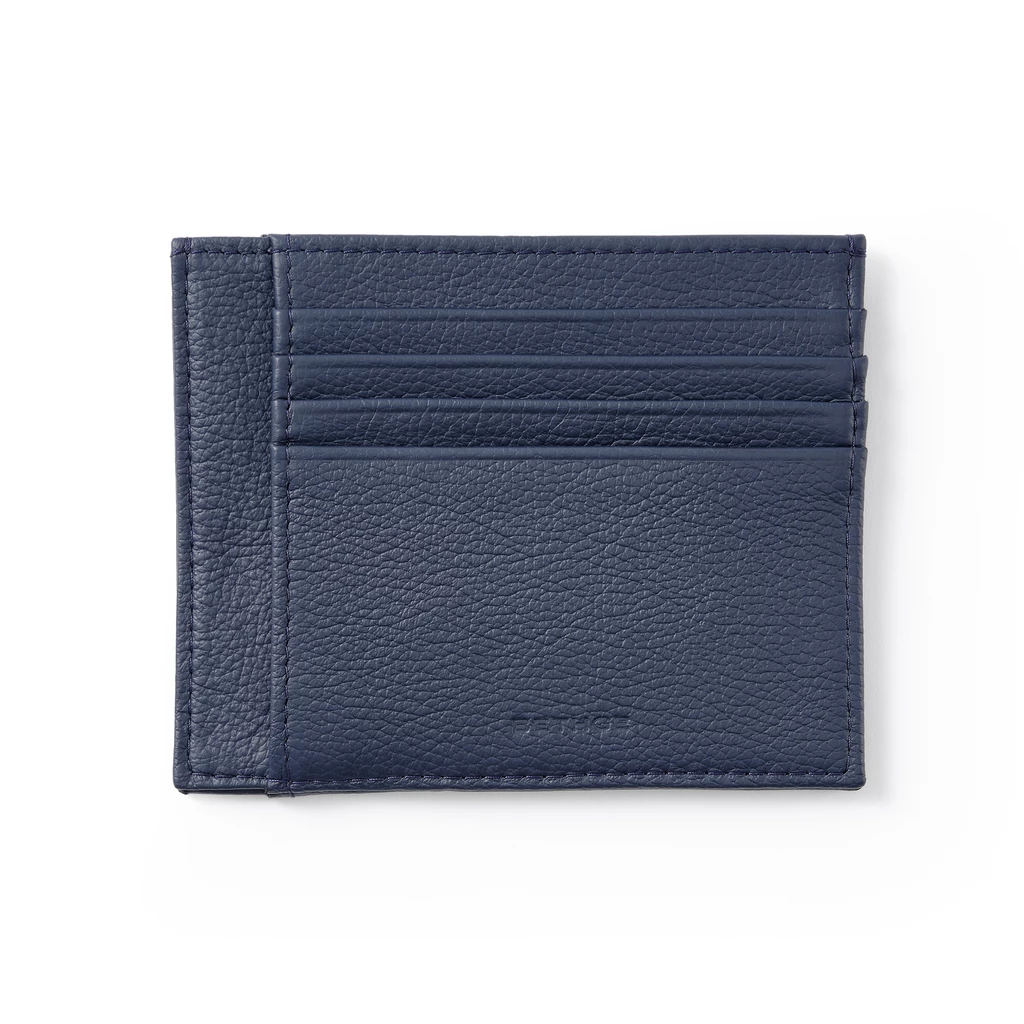 Card Holder, 8 Card Slots (8 CC), 1977 Collection, Blue with Red Lining