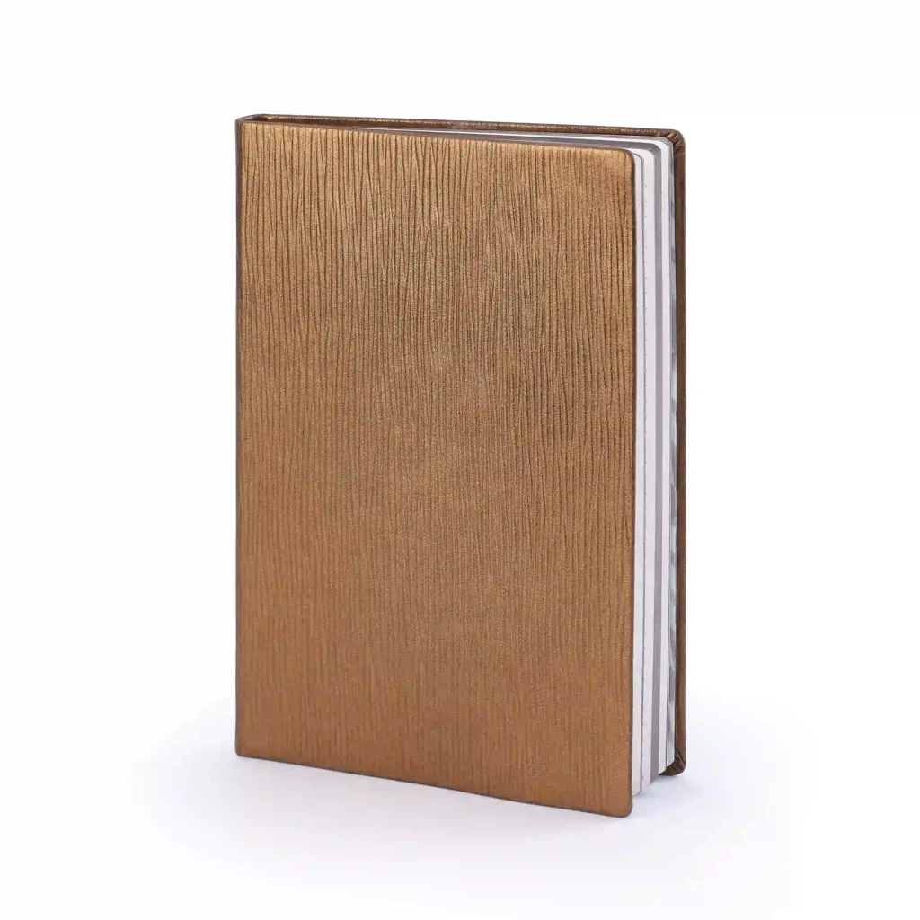 Notebook A5, leather, Bronze, blank