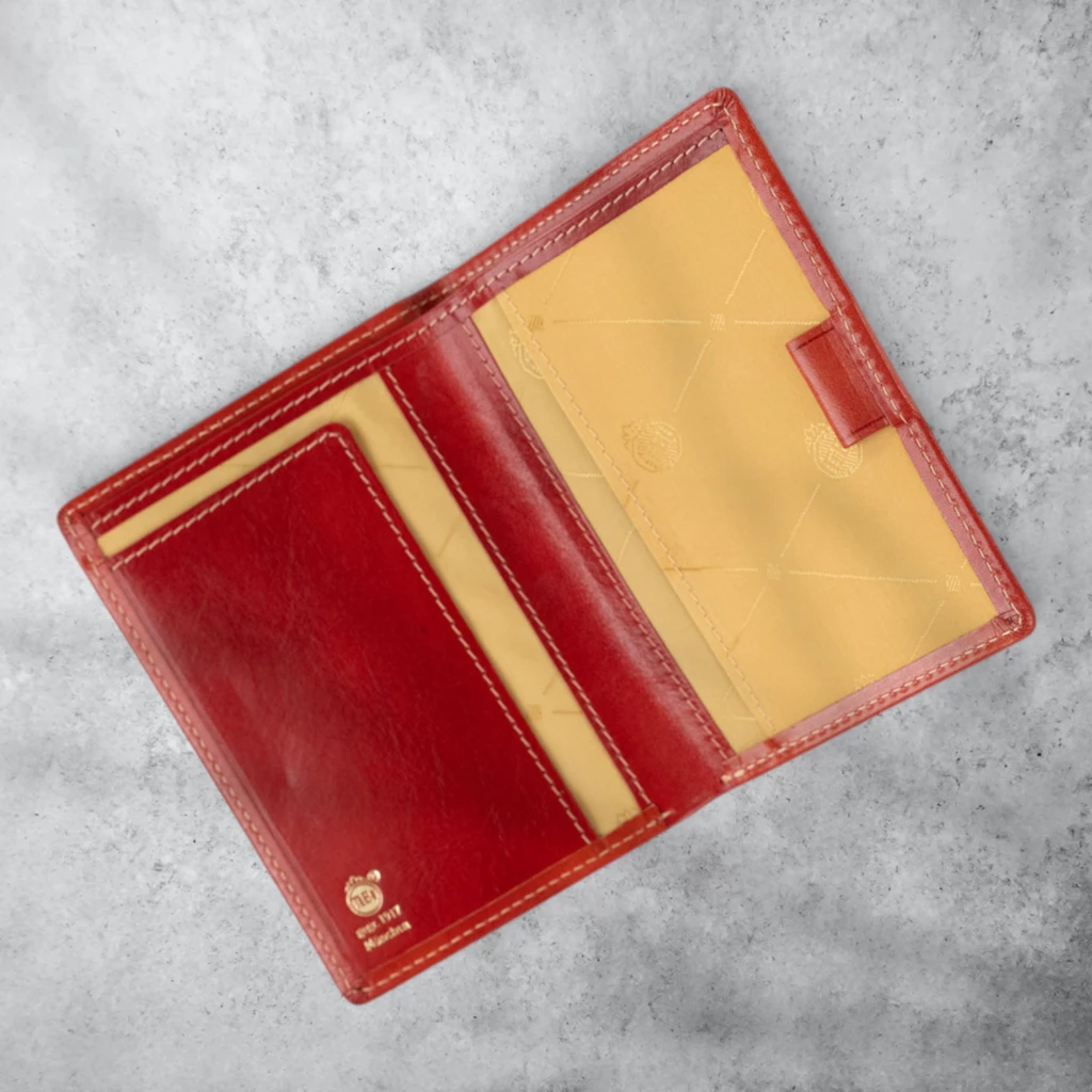 Lederhülle für TaschenkalenderAusgabe "G", Rindvollleder Nov