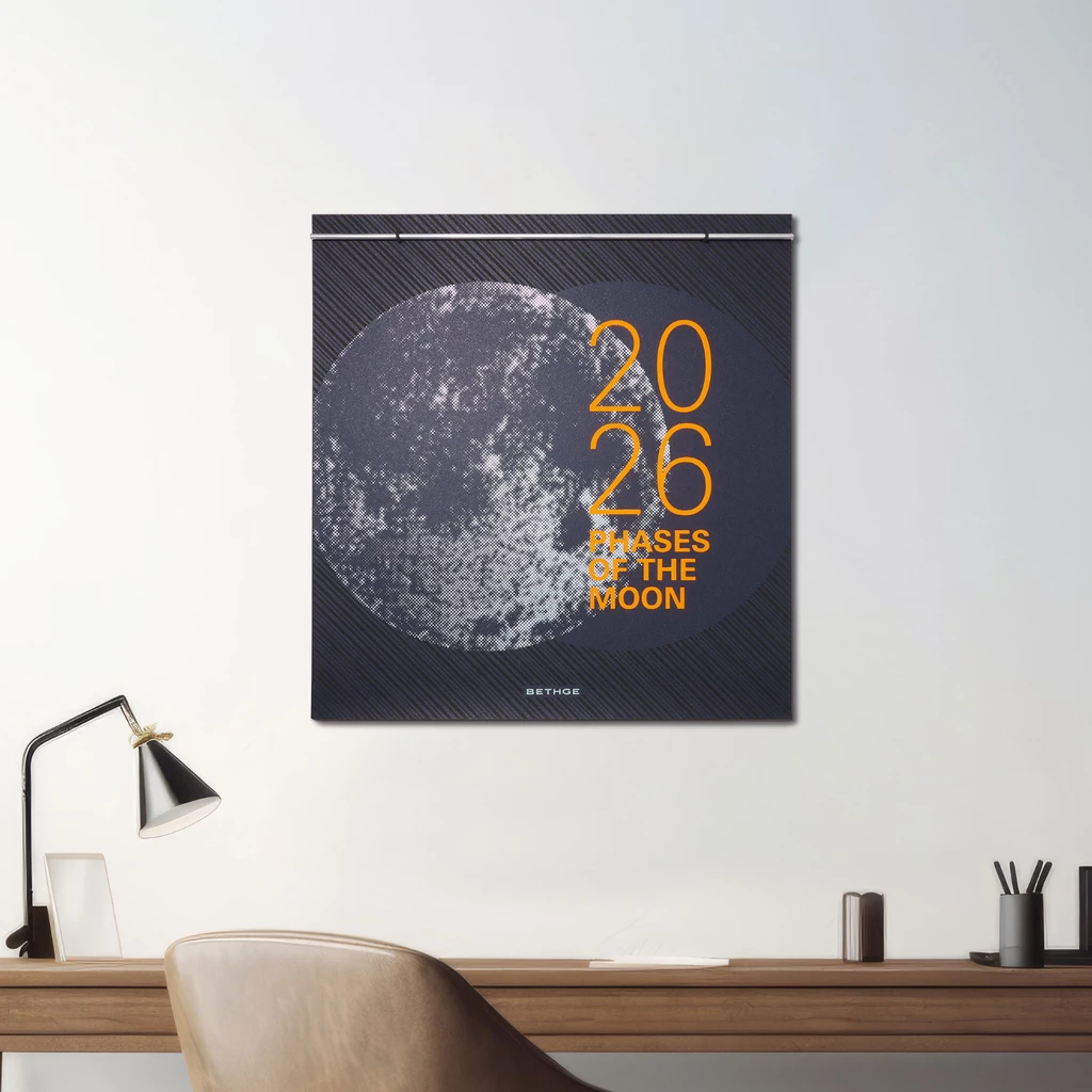 Wall calendar 2026 – Moon Phases, screen print