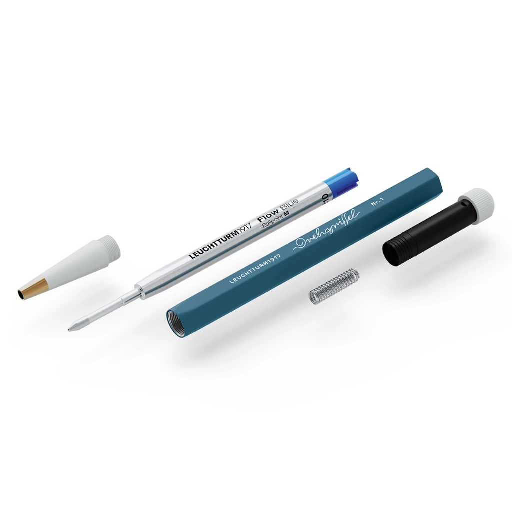 Drehgriffel Nr. 1, Stone Blue - Ballpoint pen with royal blue ink