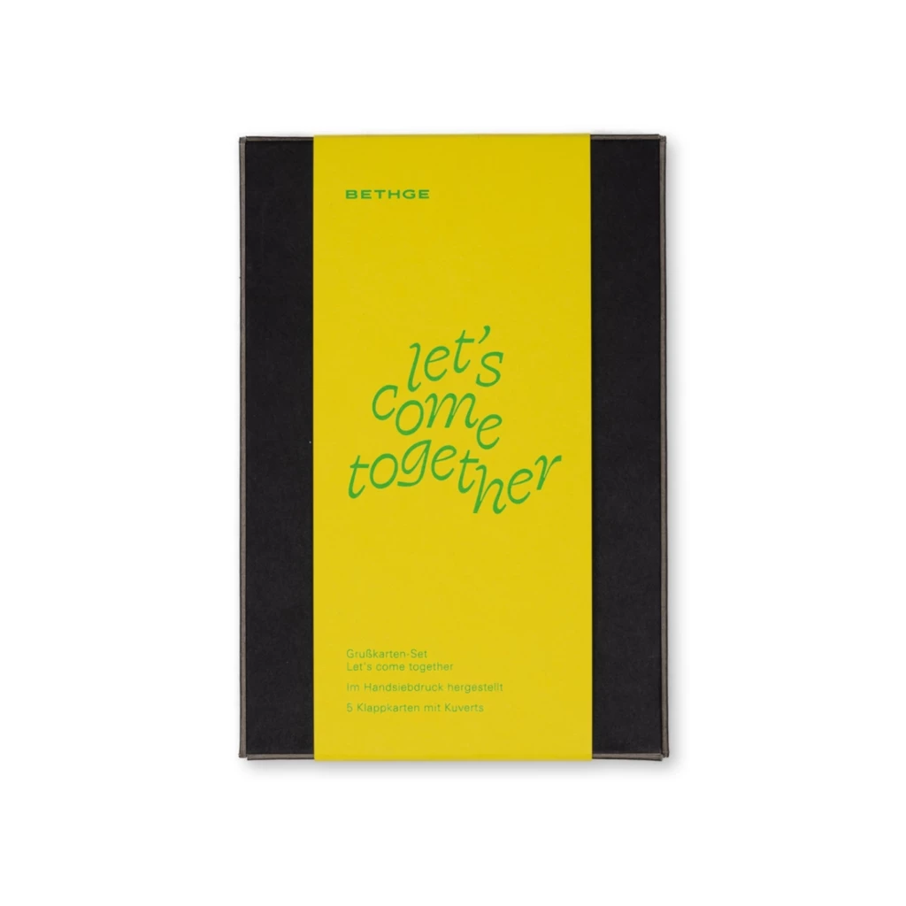 Greeting card set Let’s come together Mini with 5 folding cards