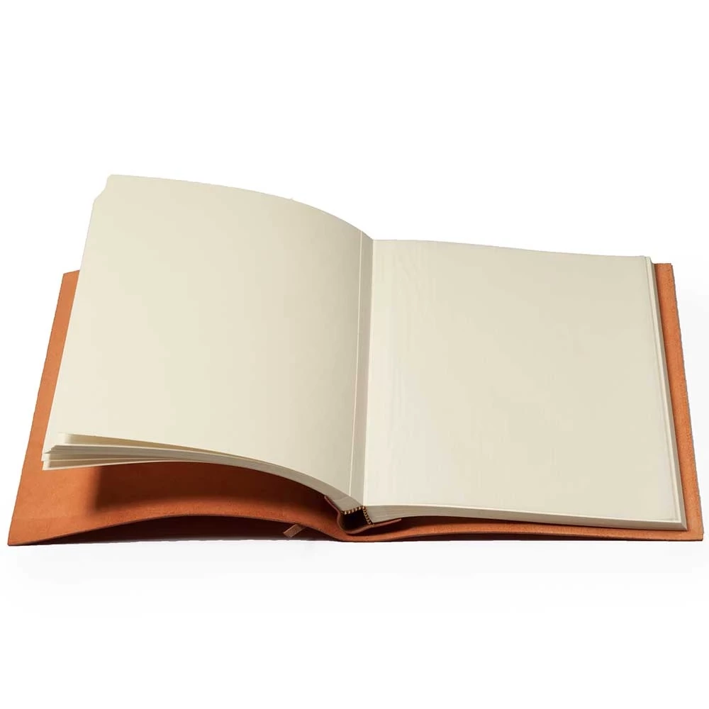 Photo Album, 30 pages, leather, 23x30 cm, orange