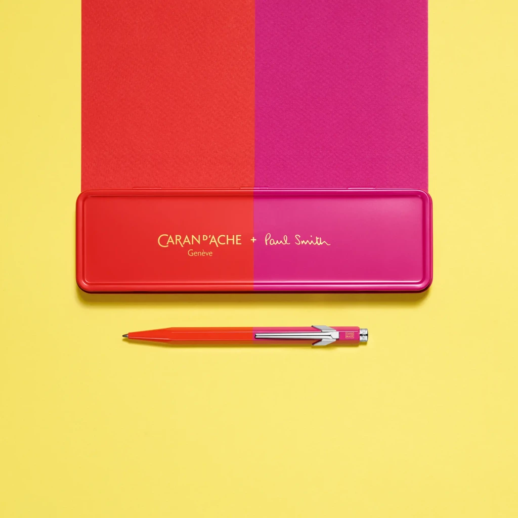 Caran d'Ache 849 Paul Smith 4 Ballp. Pen, warmred/melrose
