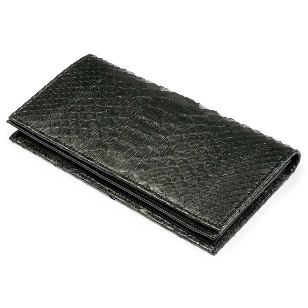 portemonnaie_double_mit_muenzfach_pythonleder_17 Wallet Double with Coin Pocket, python leather, black/white