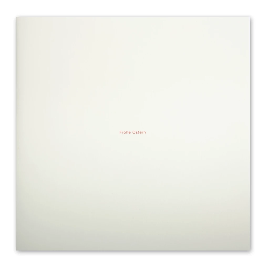 Greeting card Happy Easter Helvetica