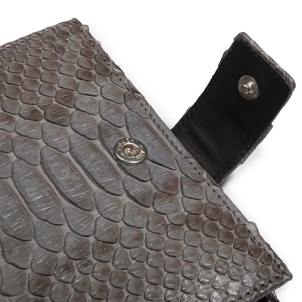 Pocket Organiser, python leather, grey