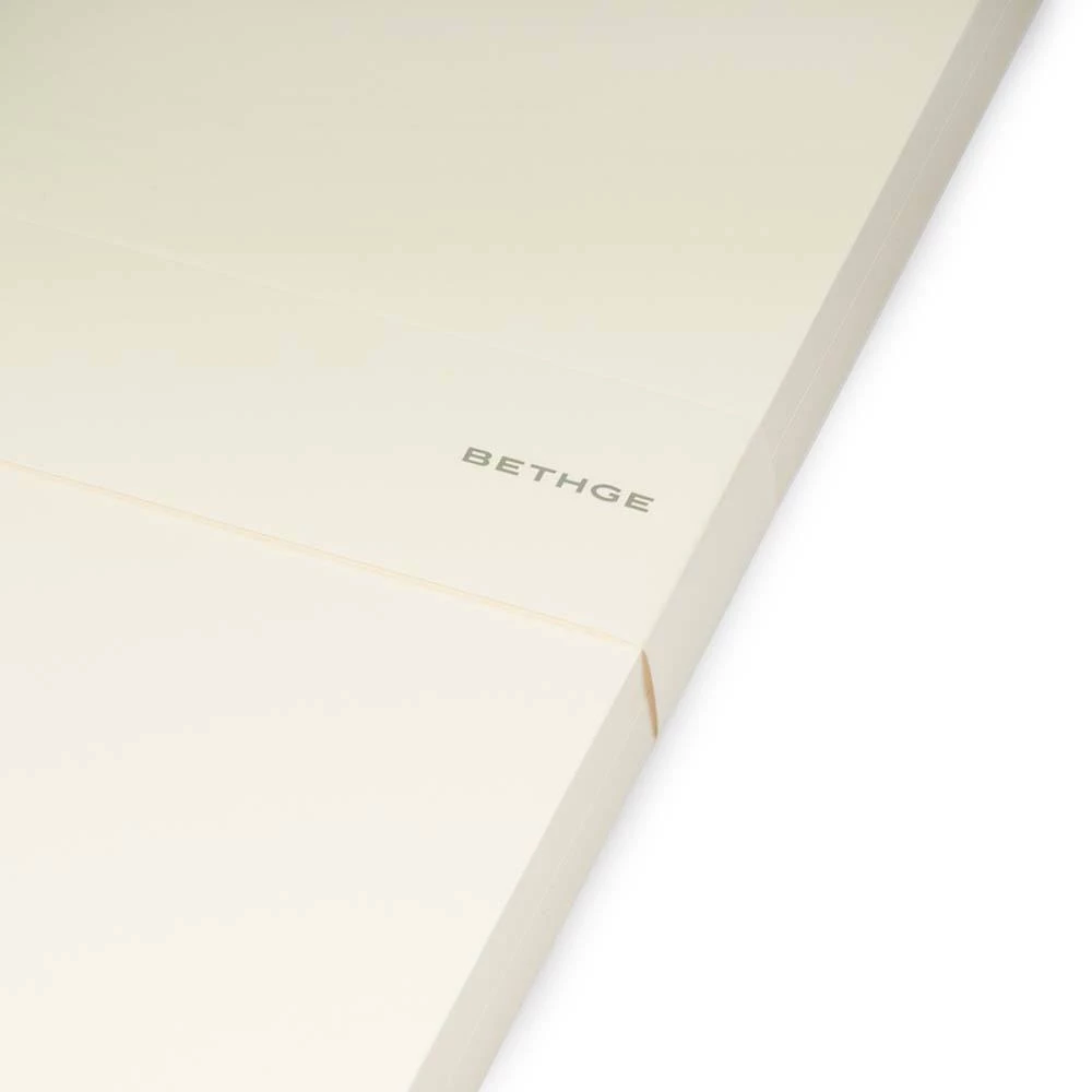 50 long DIN cards, Smooth Ivory