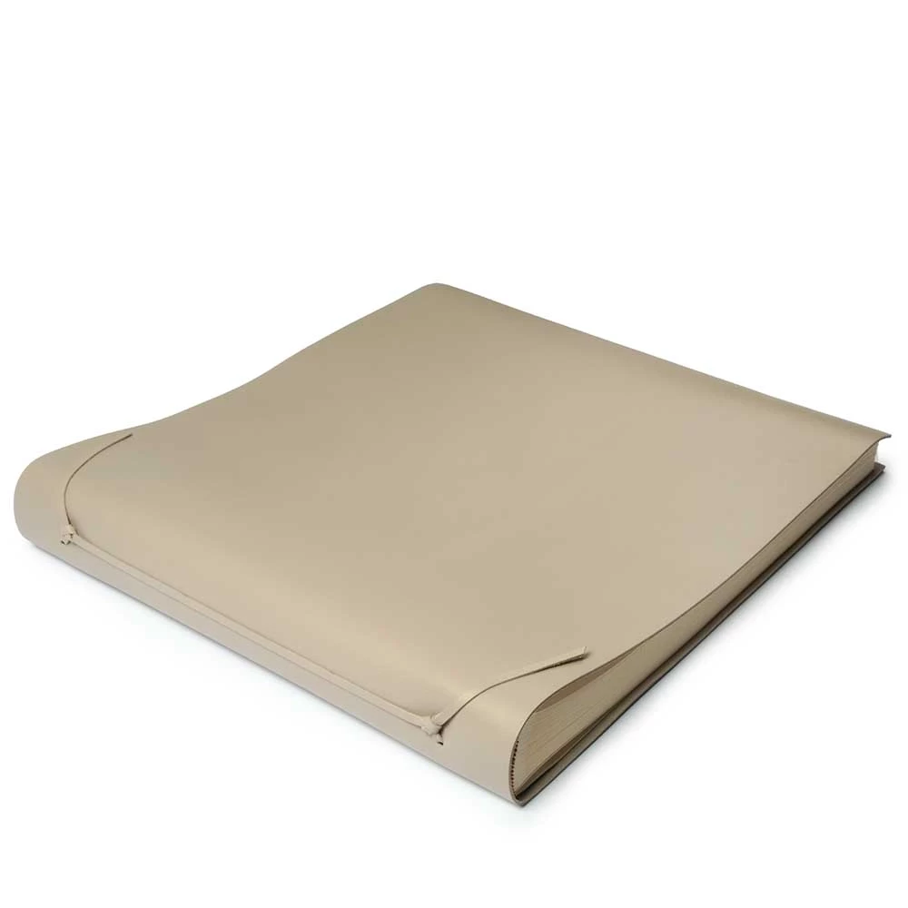 Photo Album, 50 pages, leather cover, 45x45 cm, taupe
