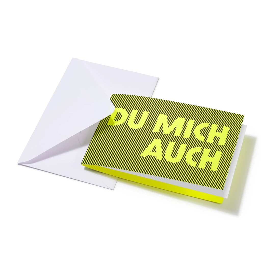Greeting Card "Du mich auch" Glow