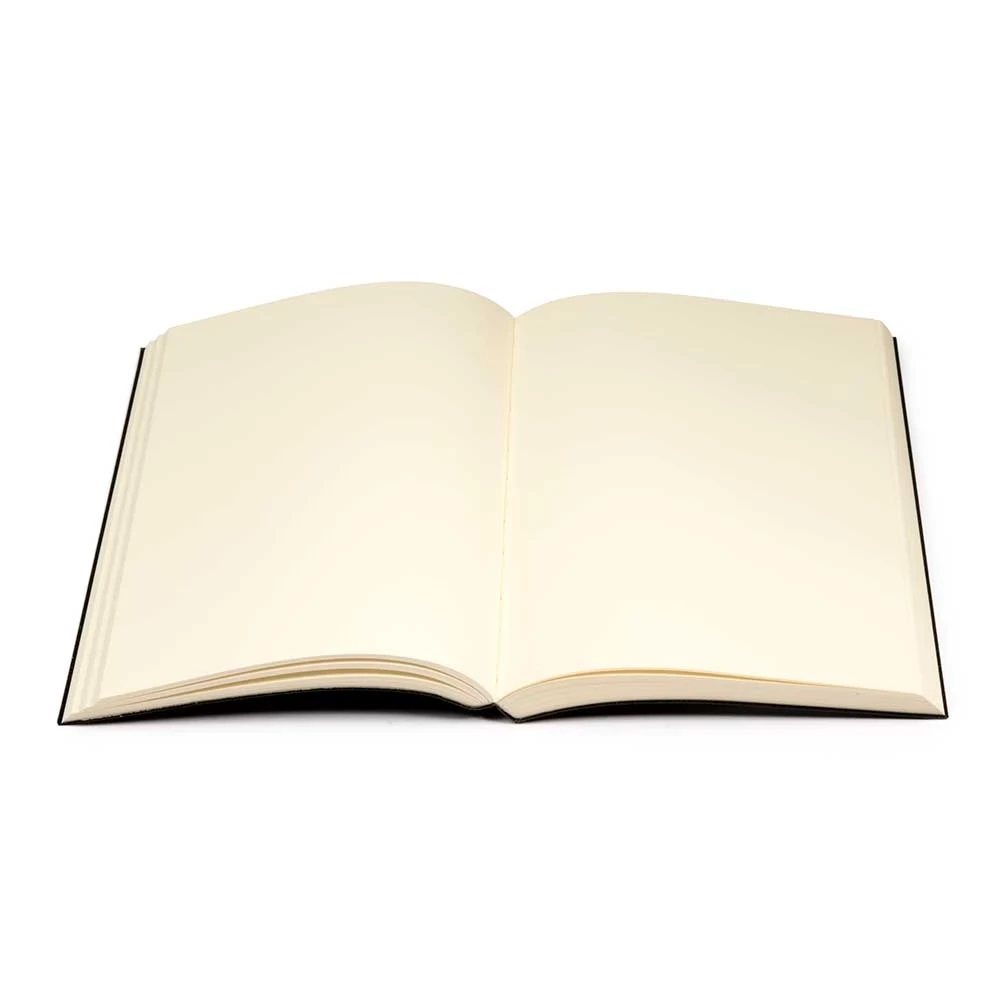 Notebook Refill, black, 144 pages, black, blank