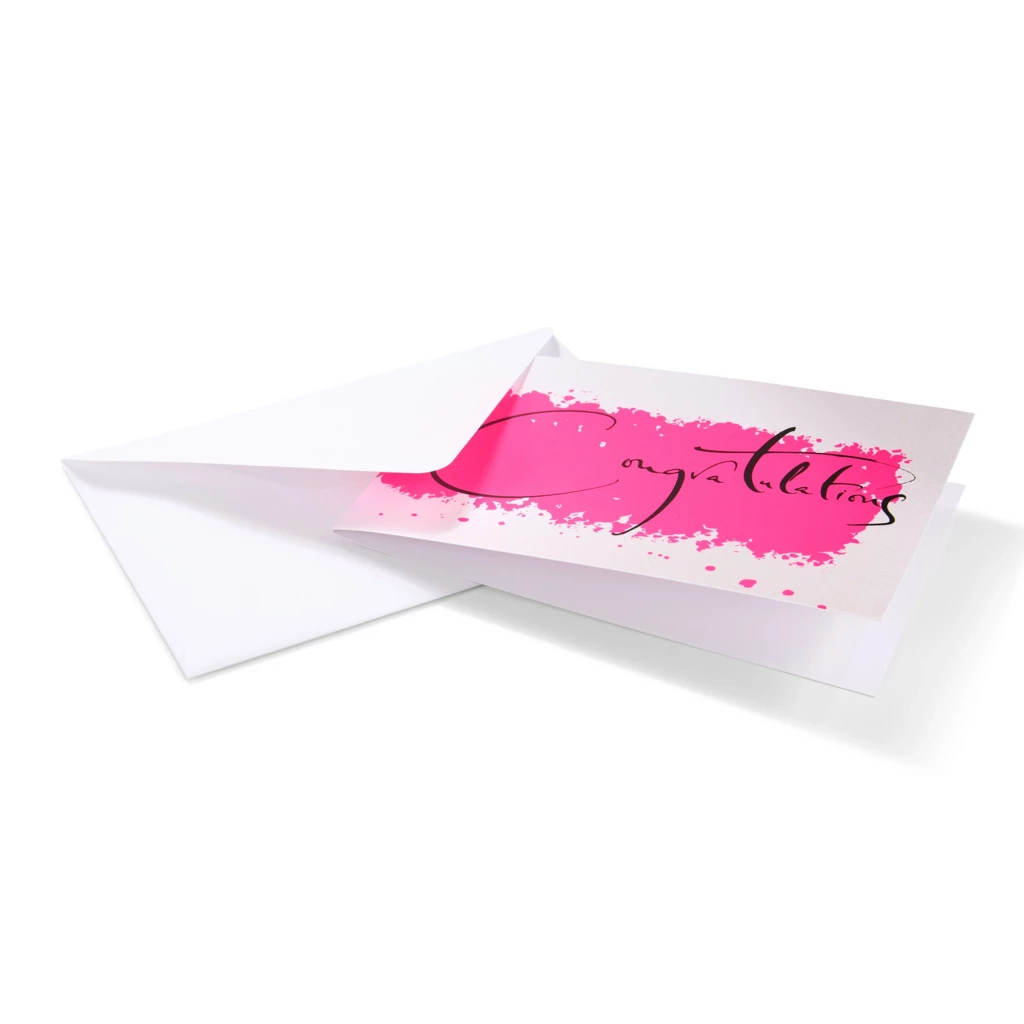 “Congratulations” Calligraphy Greeting Card