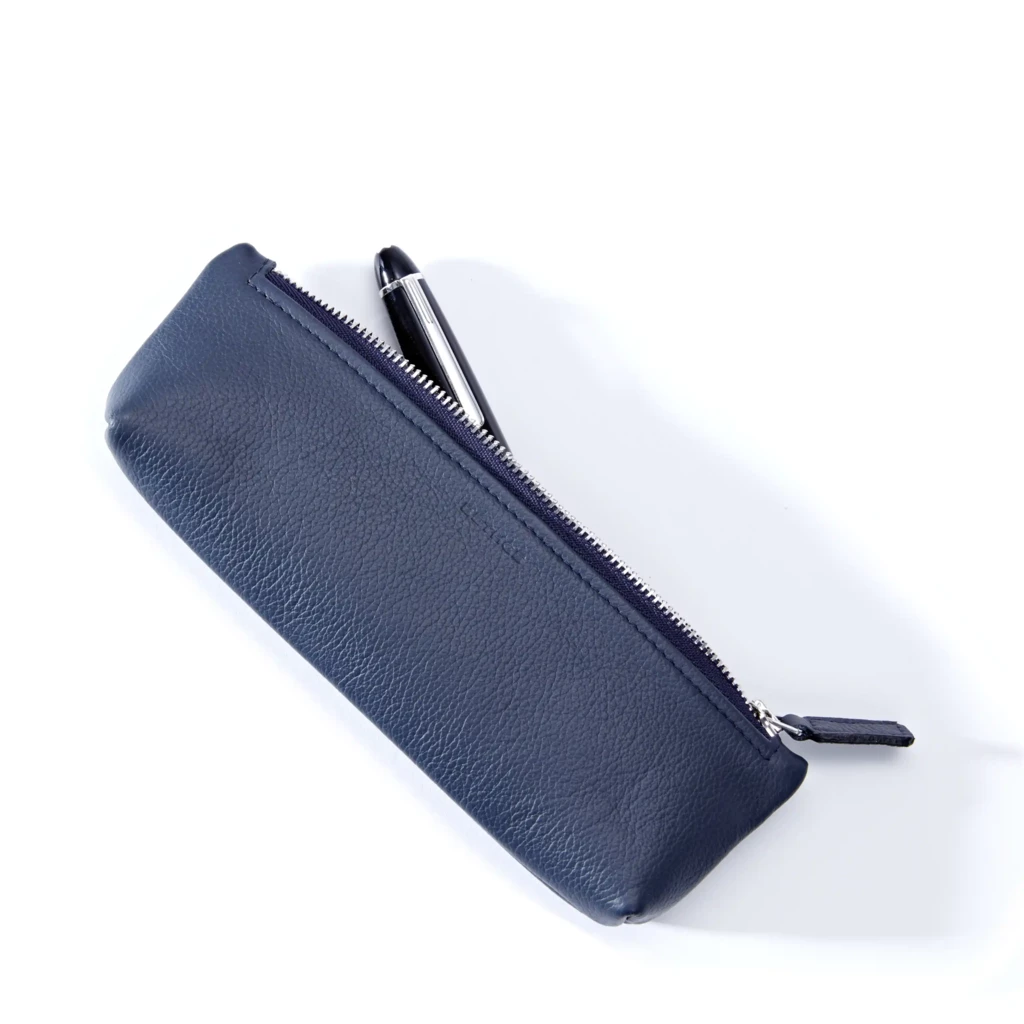 Pencil Case, Kollektion 1977,  leather, blue