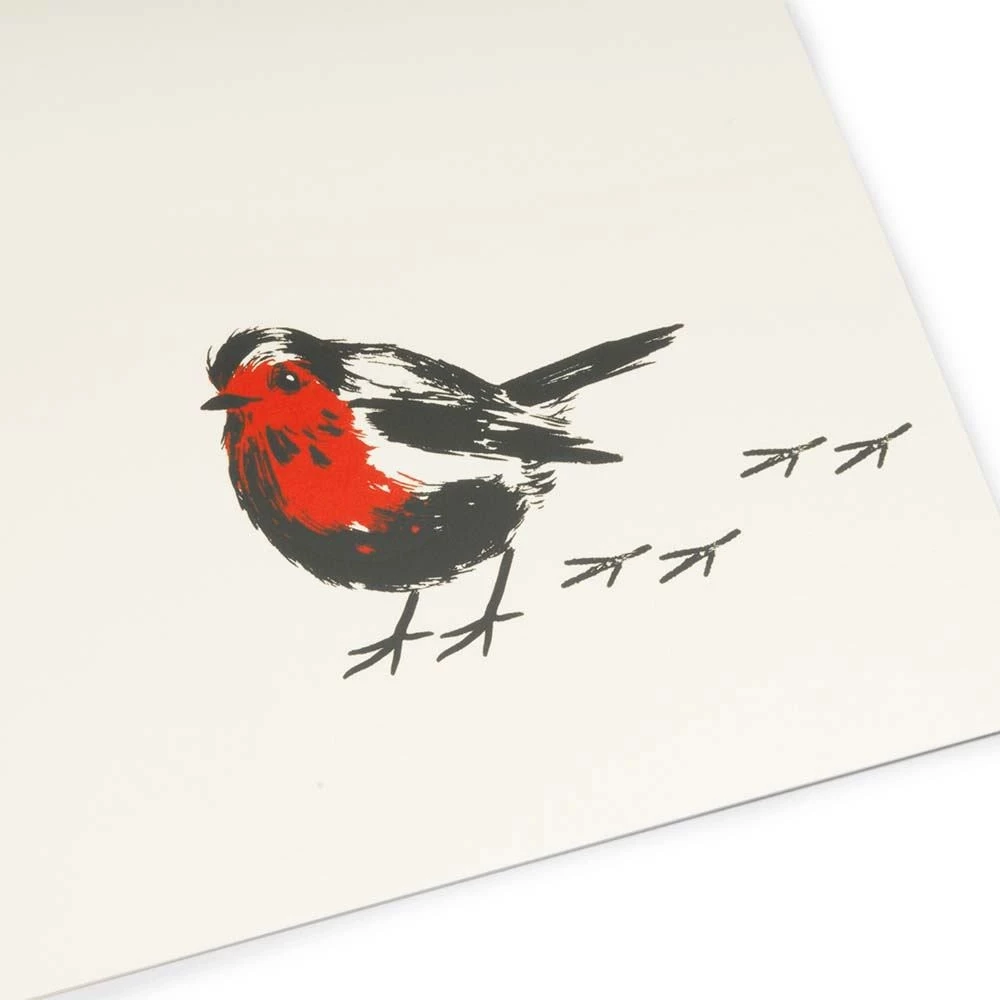 Greeting card redbreast