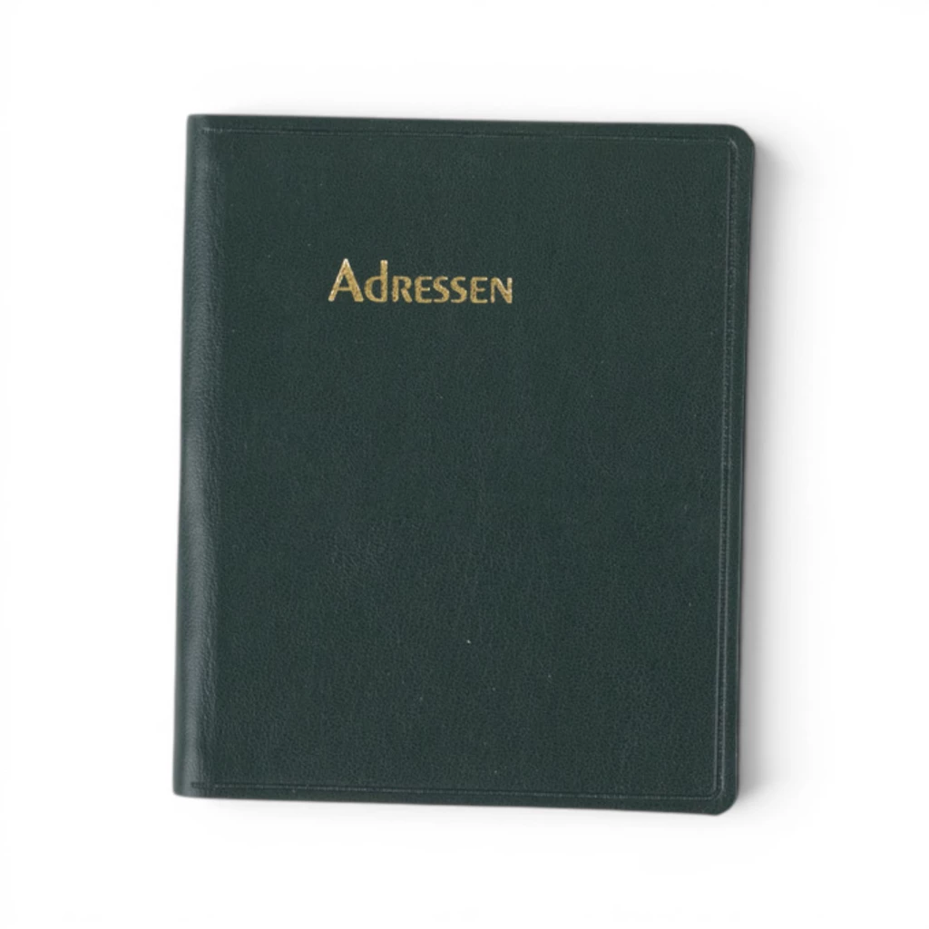 Adressbuch Ausgabe No. 20 TeBeskin Kunstleder smaragd-grün