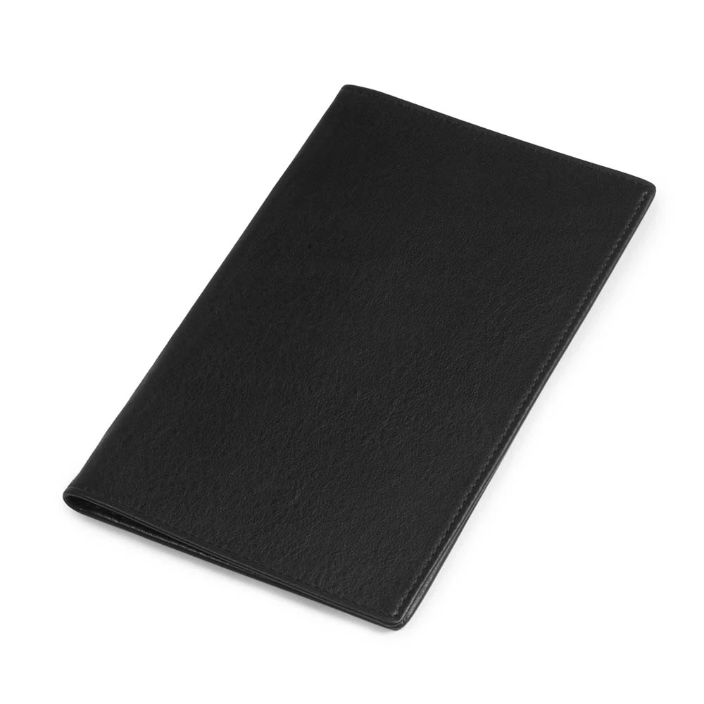 Folding calendar case, nappa leather, black