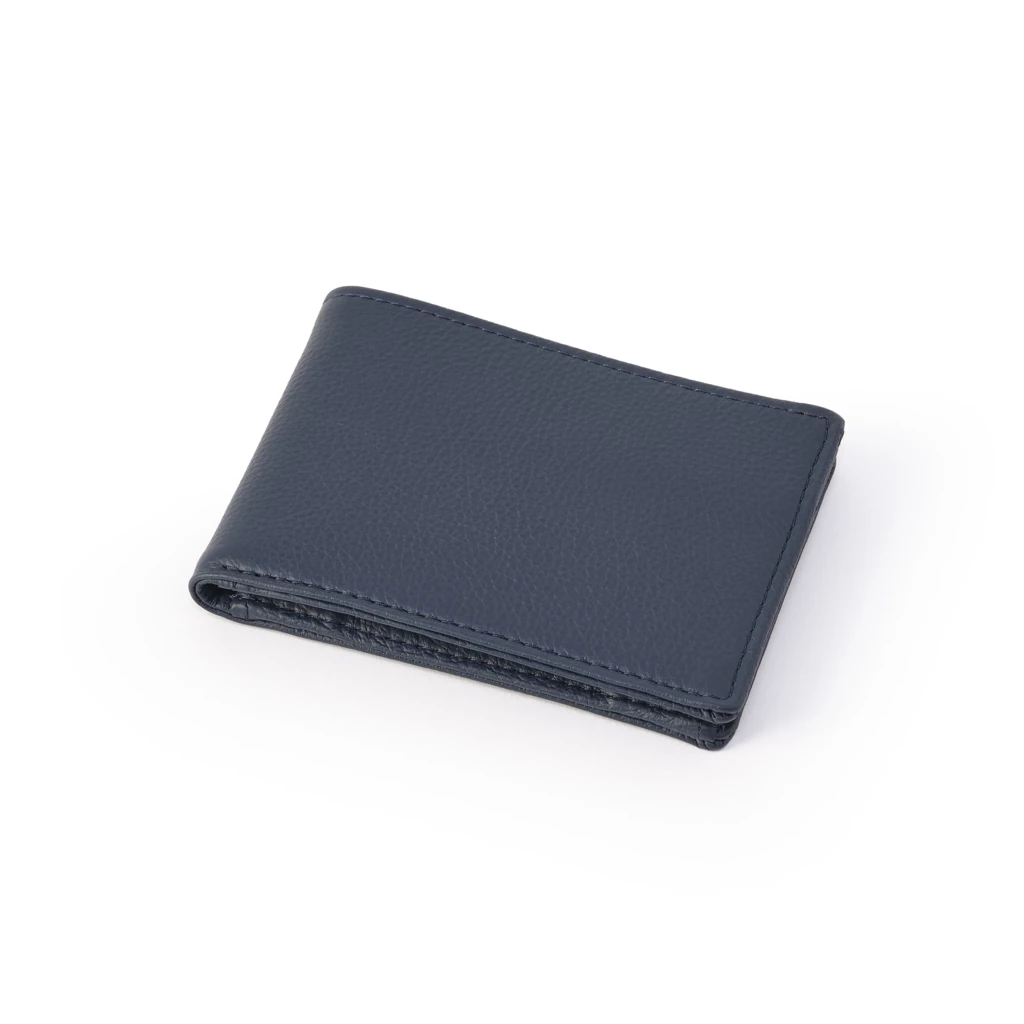 Slim wallet with coin pocket, Collection 1977, blue