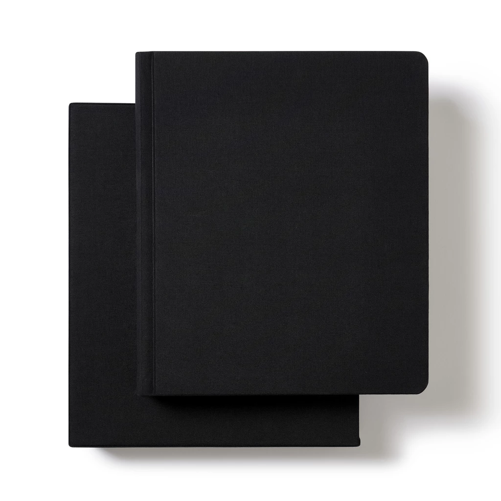Photo Album 80 Pages Linen Black