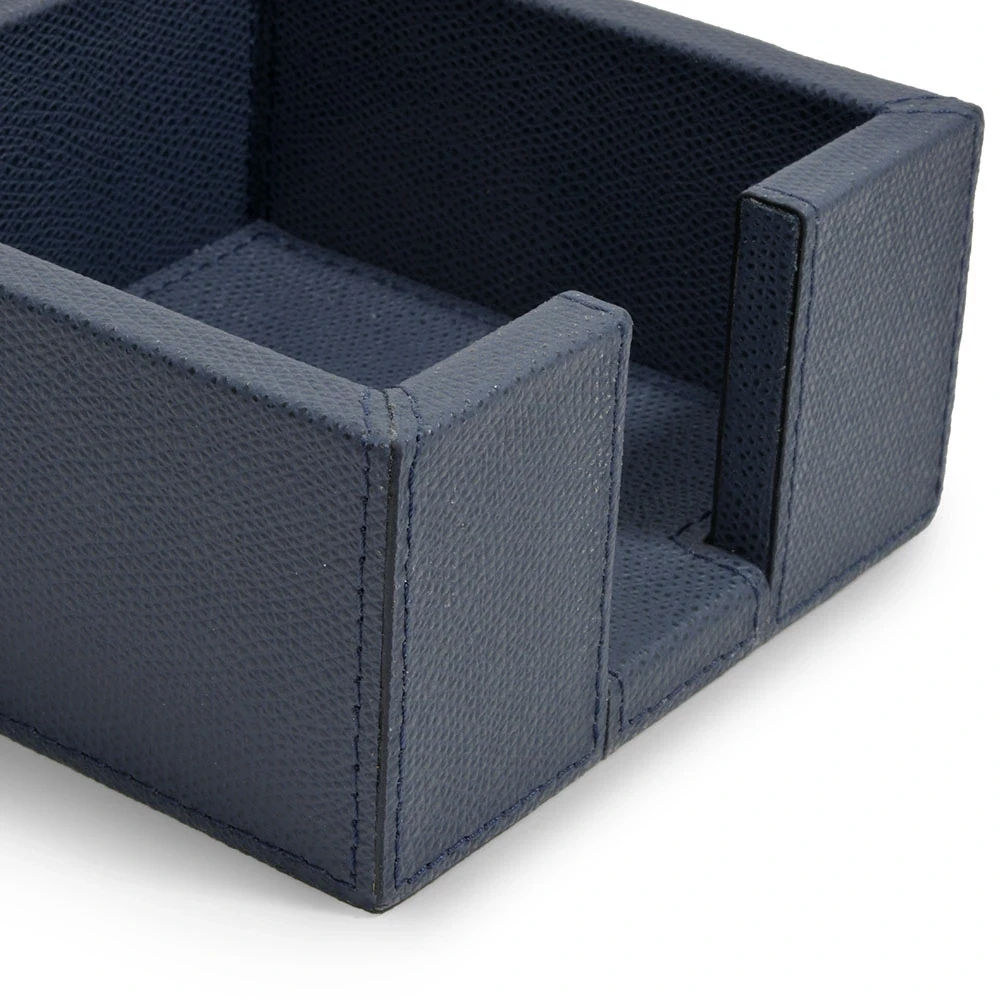 Note Box, leather, square, dark blue