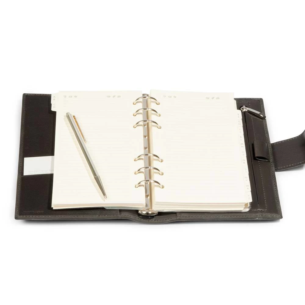 Personal Organiser, leather wash, dark grey