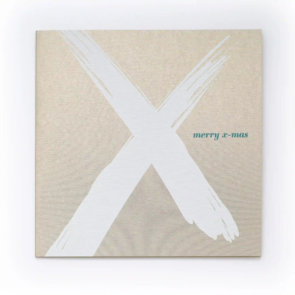 Christmas card merry x-mas