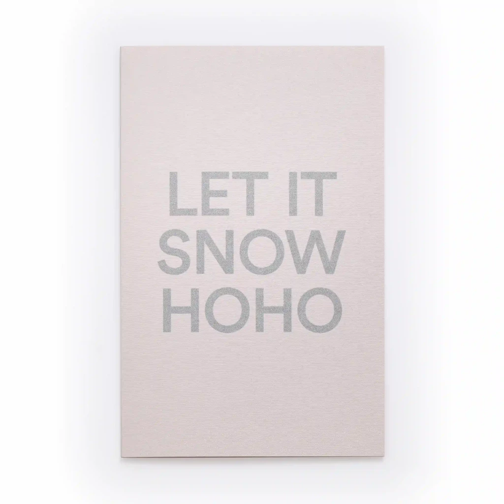 Christmas card LET IT SNOW HO  HO