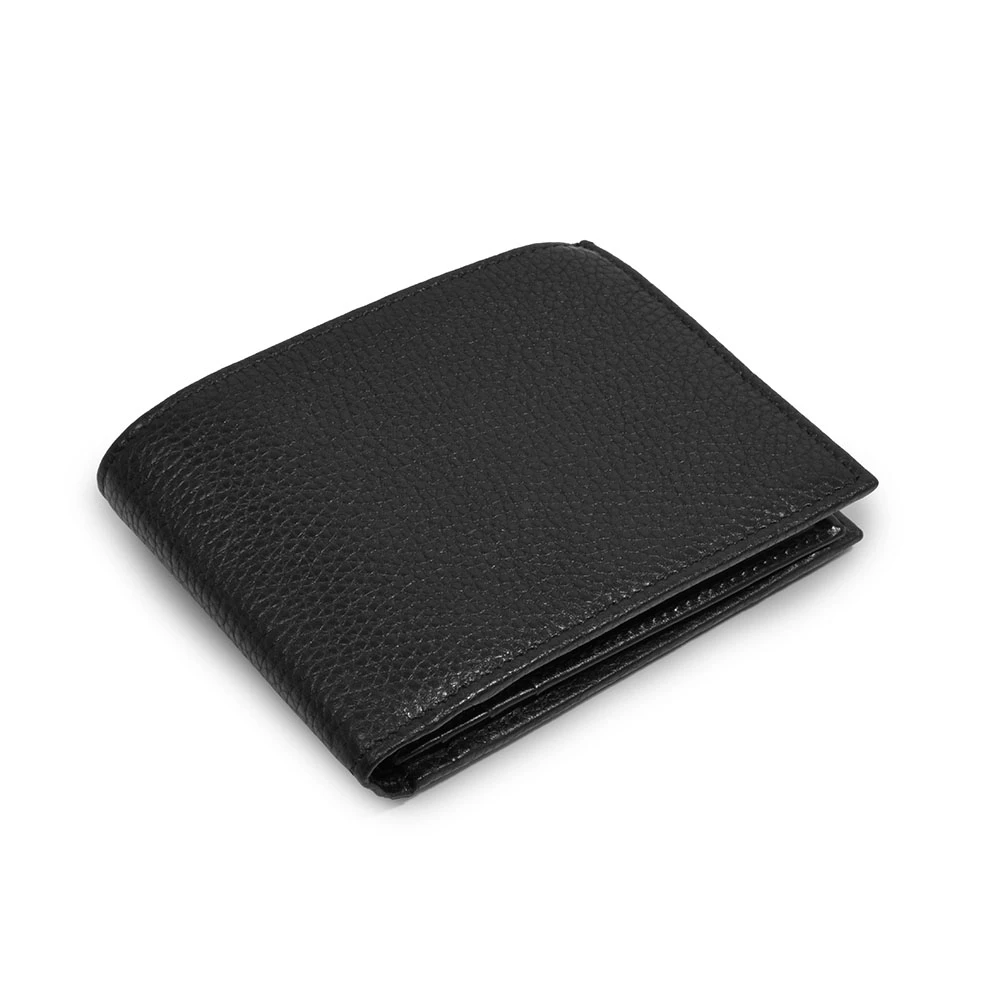 Wallet with Coin Pocket Adri,  leather, wide, black