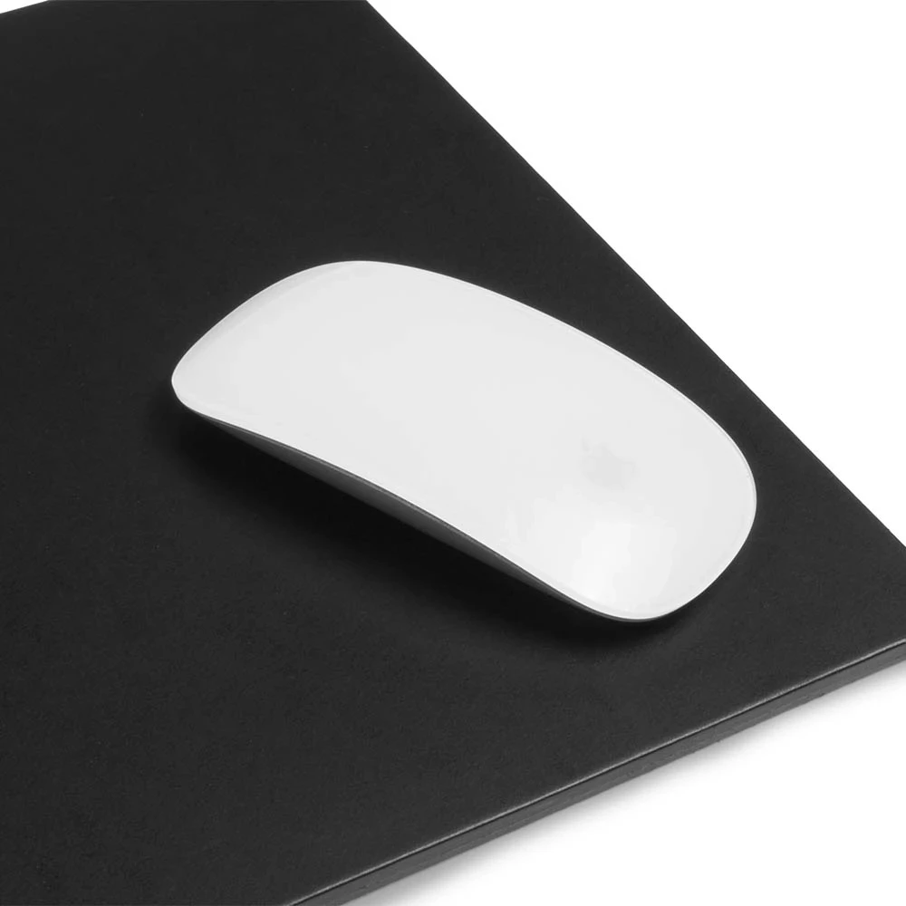 Mouse Mat, leather, 28 x 25 cm, black