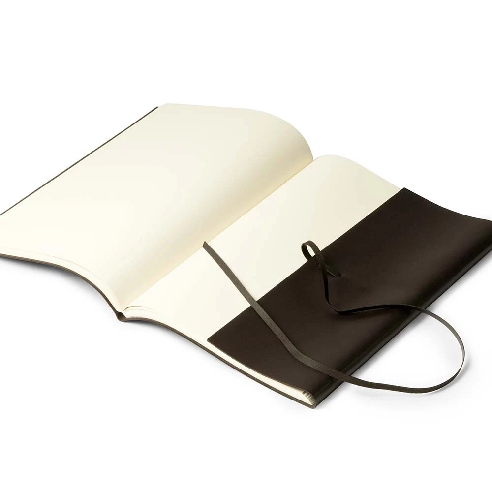 Notebook with Soft Cover, 96 pages, leather, A4, chocolate
