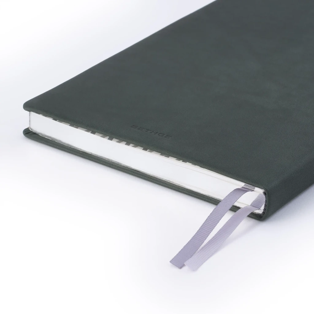 Notebook A5, leather, Forrest, ruled