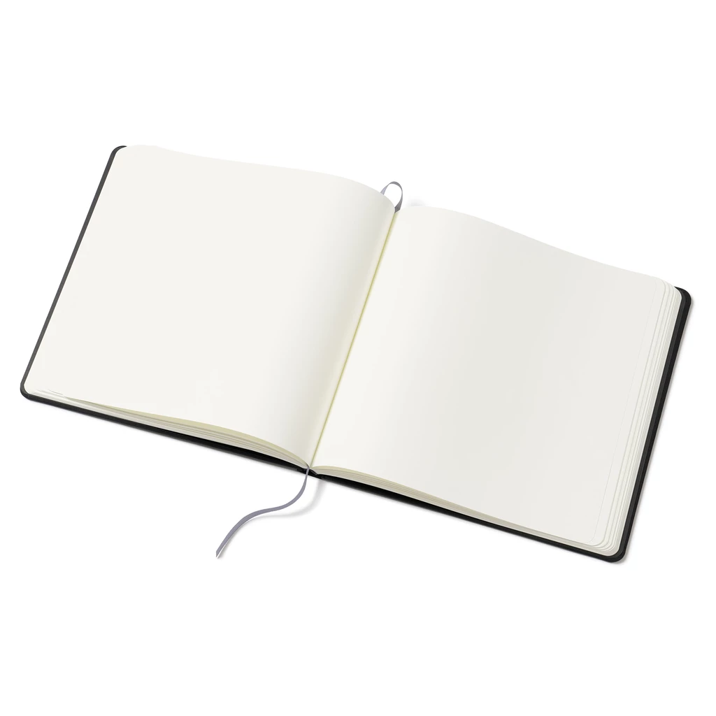 Guest Book 180 pages black linen 