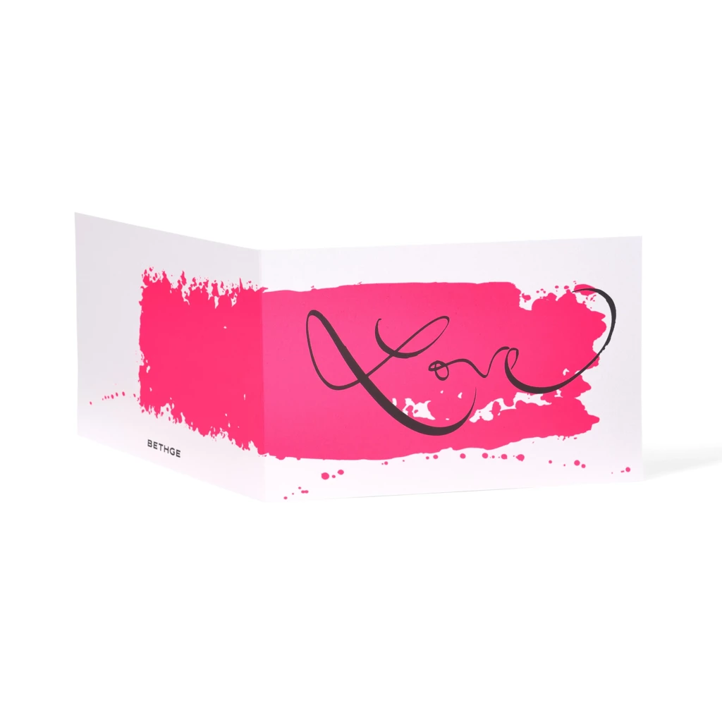 “Love” Calligraphy Greeting Card