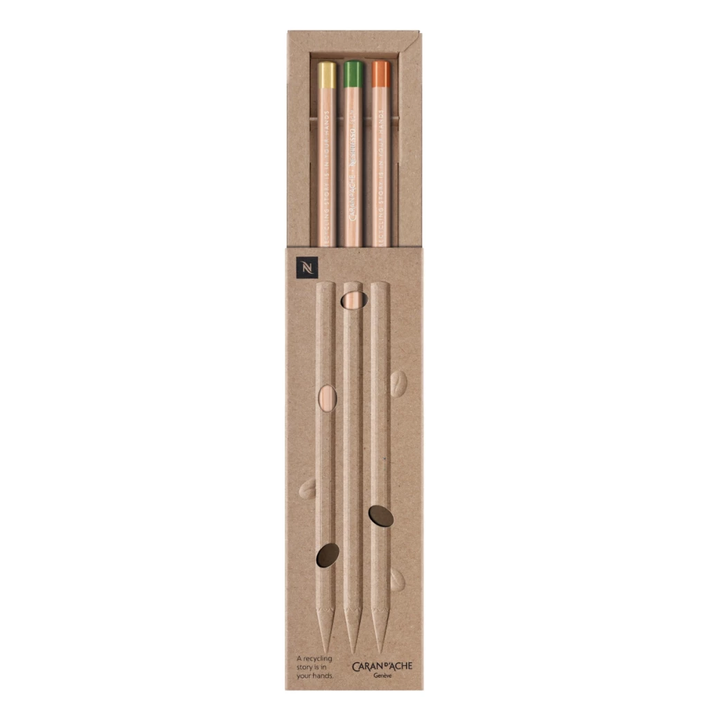Caran d’Ache 3-piece pencil set Swiss Wood Nespresso Ed. 5