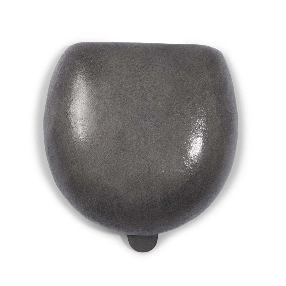 Coin Tray Change Wallet, leather, horseshoe, grey