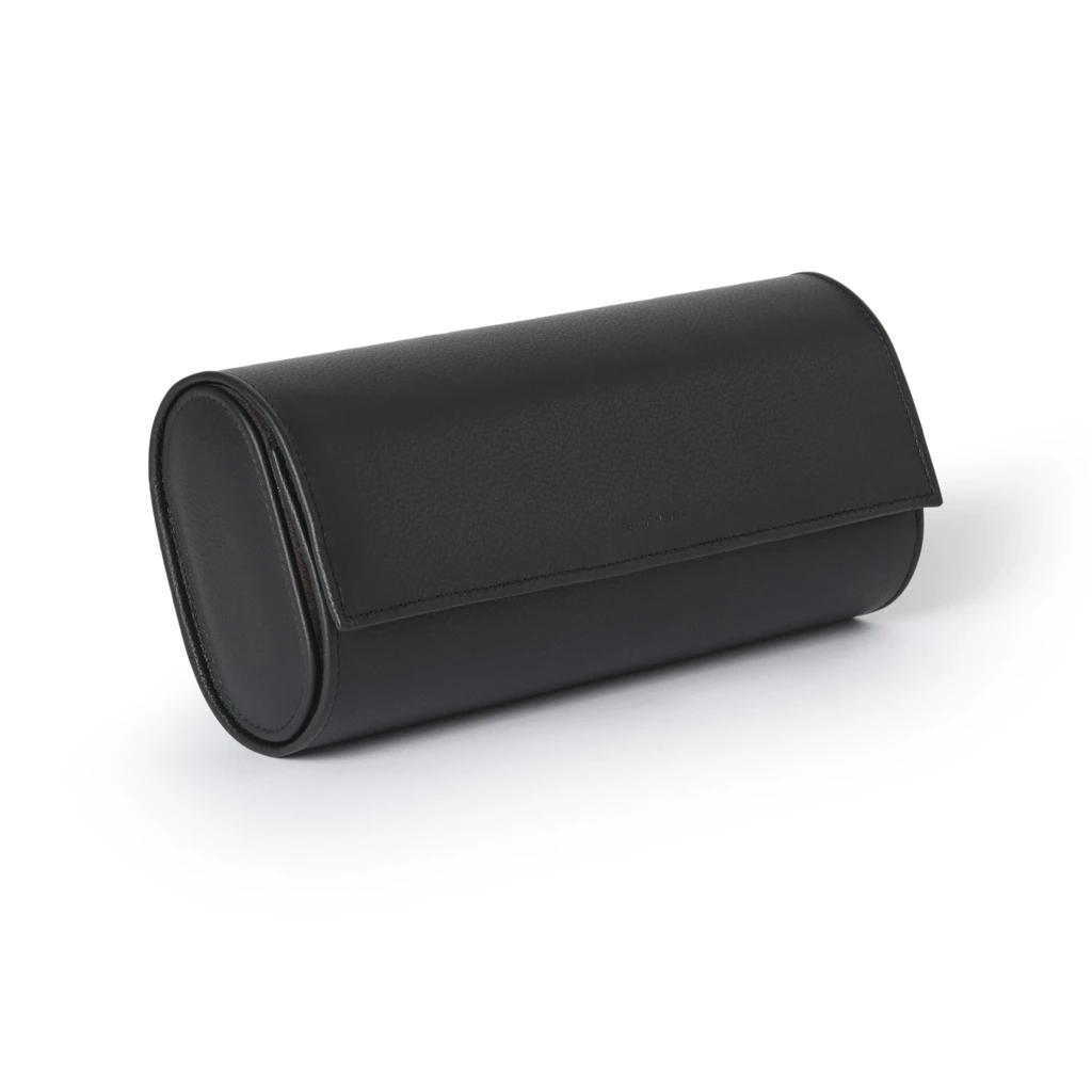 Watch Roll for 3 Watches, Collection 1977, leather, black