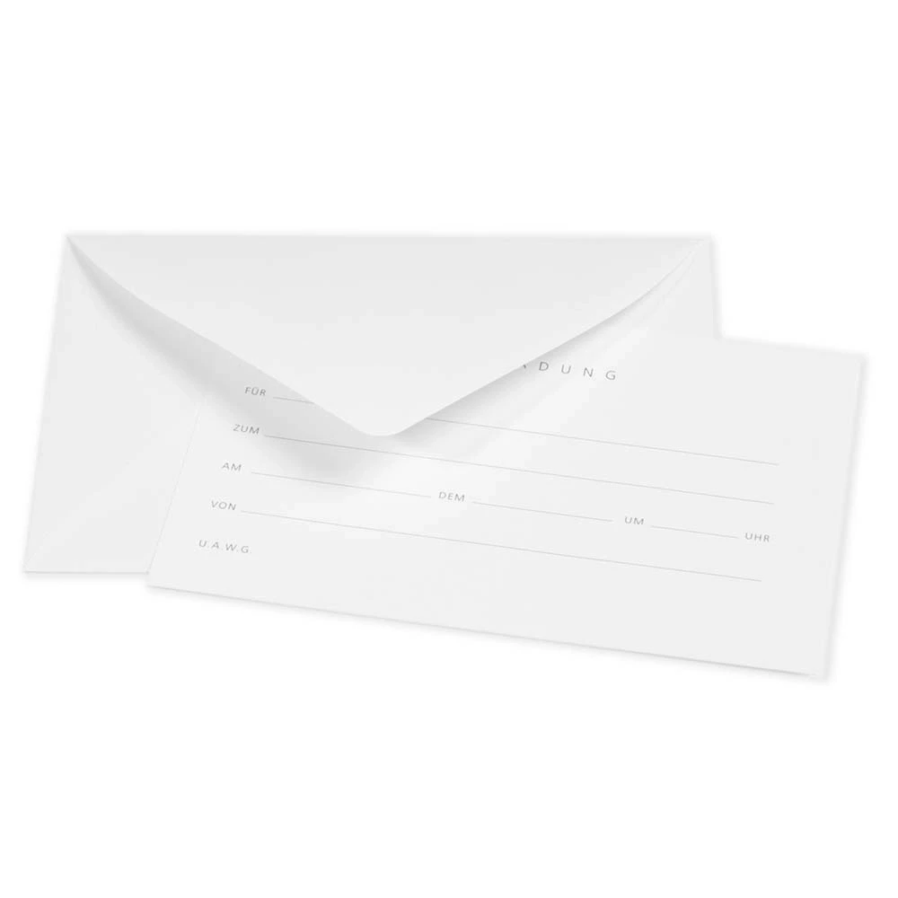 Greeting card invitiation BlancBlanc