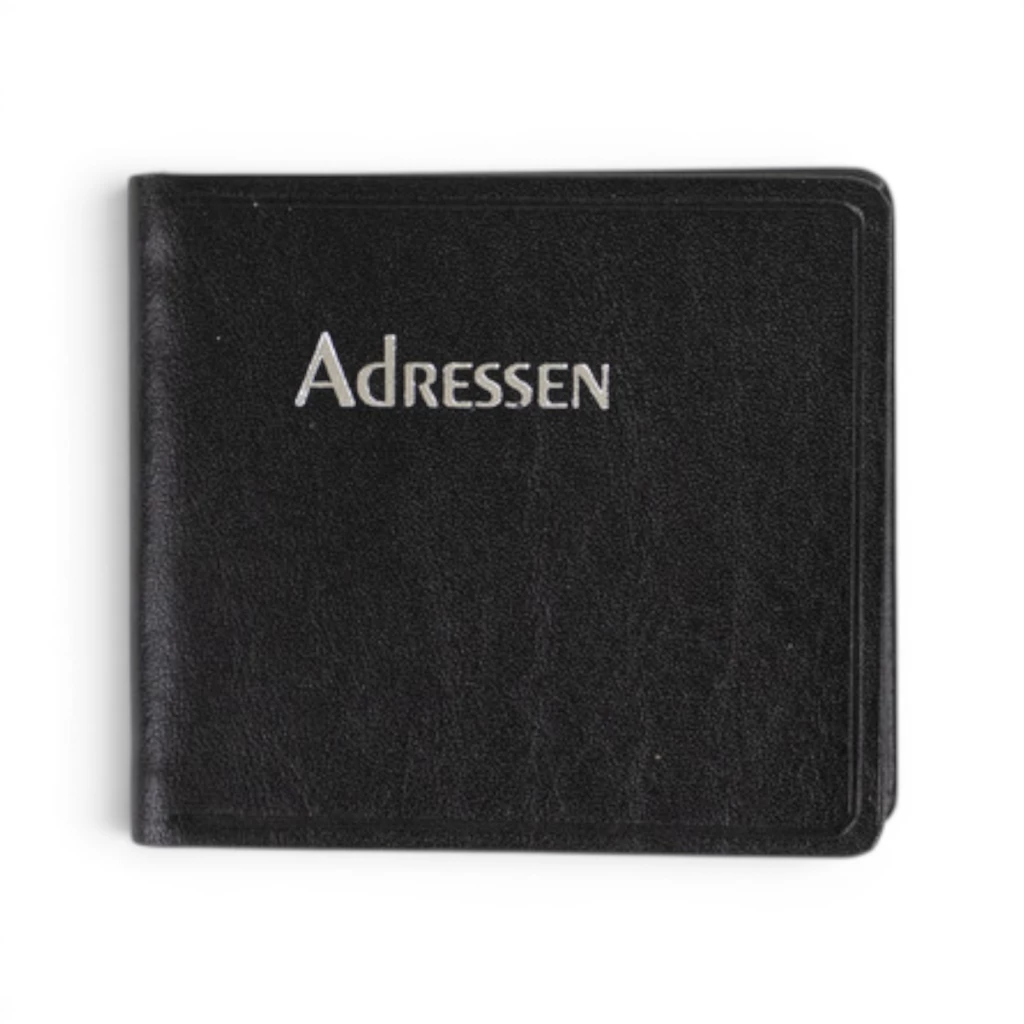 Adressbuch Ausgabe No. 21 Rindvollleder Verona onyx-schwarzSilberschnitt