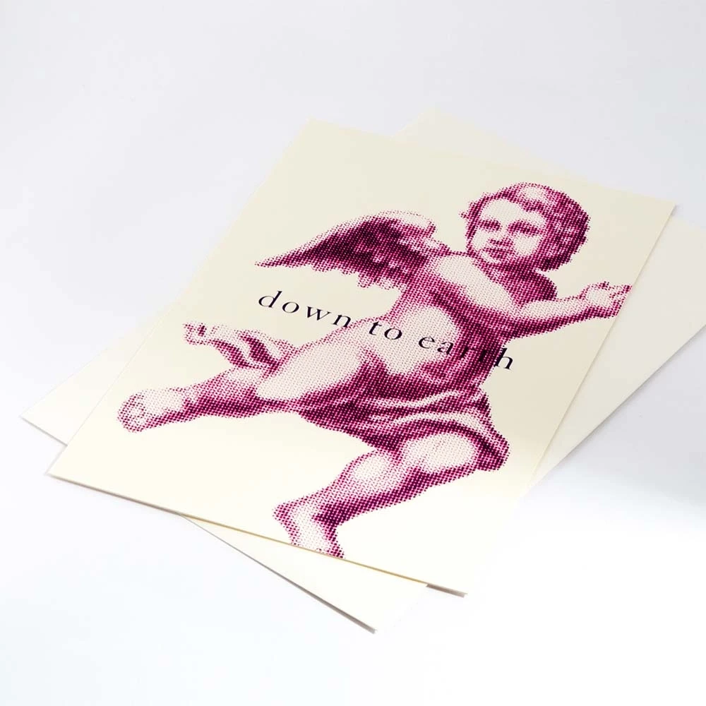 weihnachtskarte_down_to_earth_neonpink_1 Christmas card down to earth neon pink