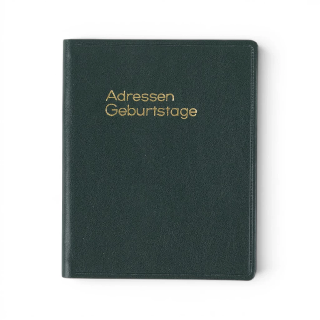Adressbuch Ausgabe No. 20 mit Geburtstagen Kunstleder TeBeskin