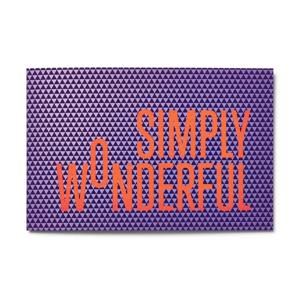 Greeting Card Prisma Simply Wonderful  