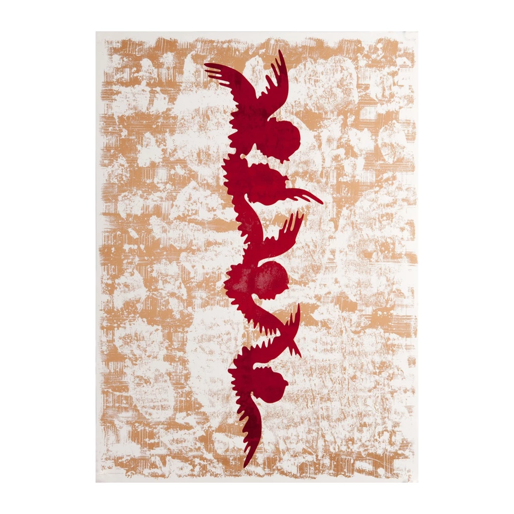 Wrapping paper host of angels  50 x 70 cm, 3 sheets