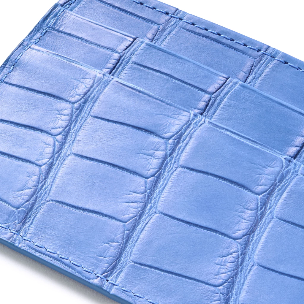 card holder, slim, 4 cc, alligator leather
