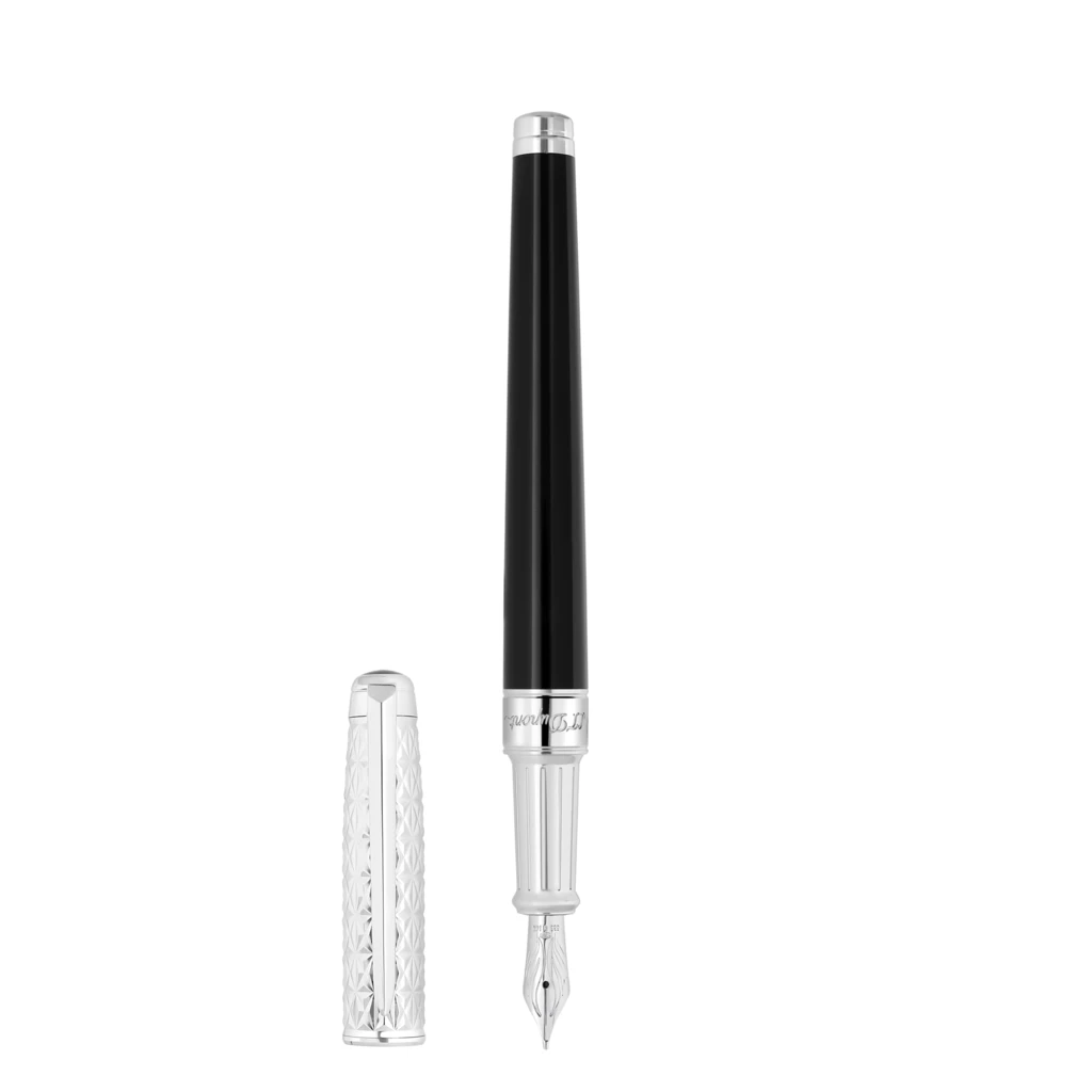 S.T. Dupont ETERNITY M FIRE X Fountain Pen, black/palladium
