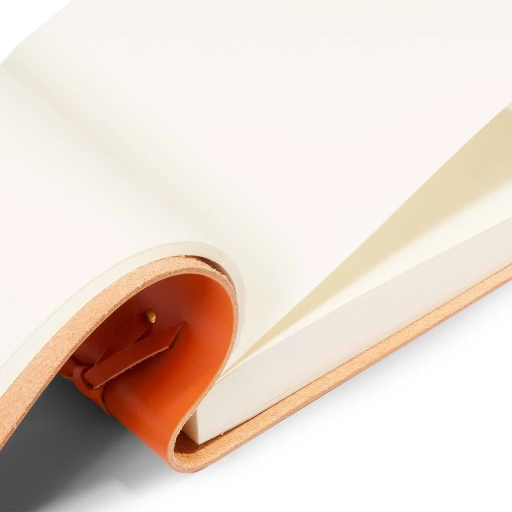 Sketchpad Blocco, leather, large, orange