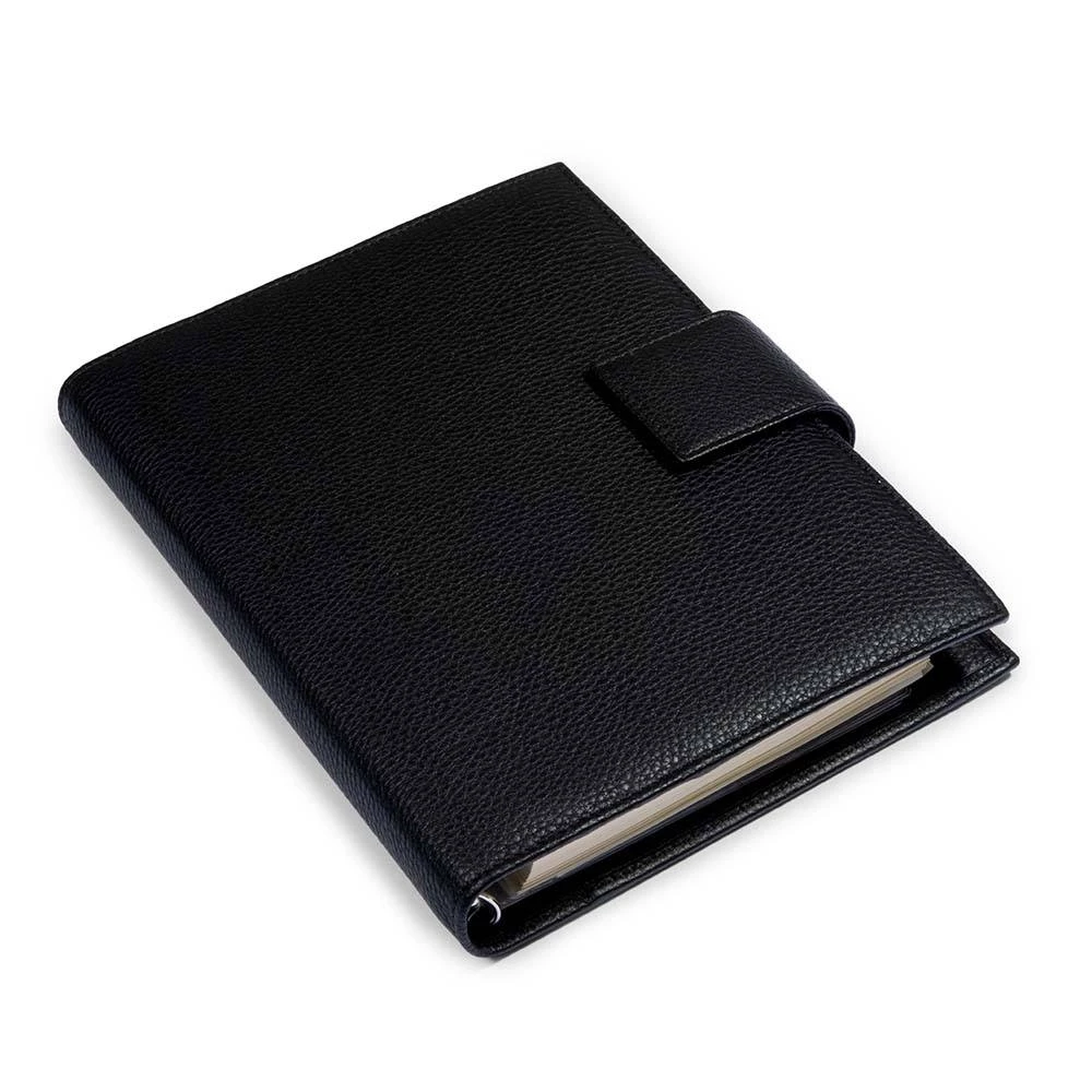 Daily Planner Adri, leather, black