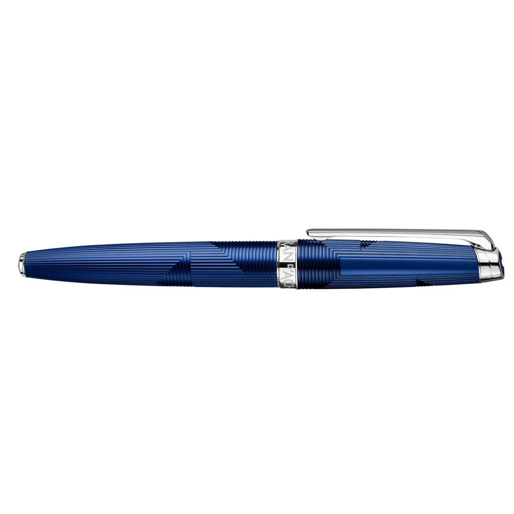 Caran d'Ache Léman Bleu Marin Fountain Pen, rhod.-plated, B