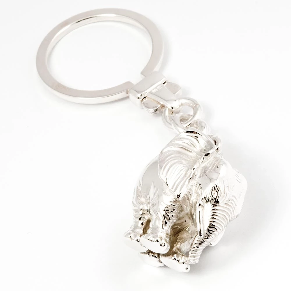 schluesselkette_elefant_925_sterlingsilber_2 Key chain Elephant, 925 sterling silver