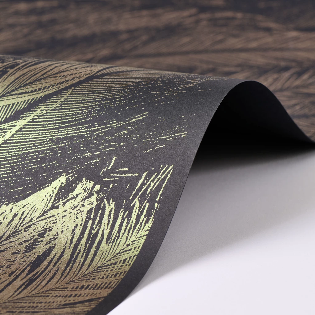 Wrapping paper peacock feather green 50 x 70 cm, 3 sheets